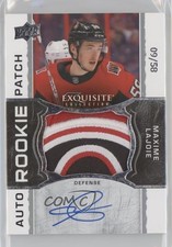 2018 The Cup 2018-19 Exquisite Collection Rookie 9/58 Max Lajoie Patch Auto av1