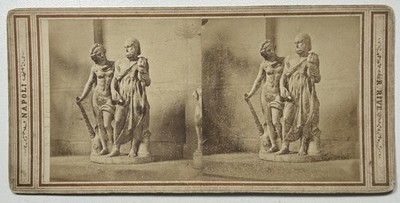 Naples Archaeological Museum Italy c1865 R.Rive Stereo Vintage Photo