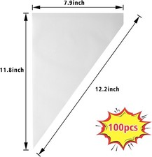 12 Inch Disposable Piping Bags Extra Durable for Cake Decorating, 100 Pack - NEW