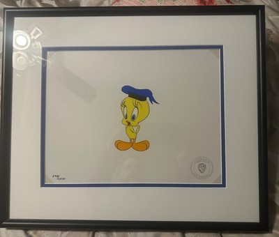 Tweety Bird Anchor s Aweigh Serigraph Cel with COA Framed Numbered Hand Inked