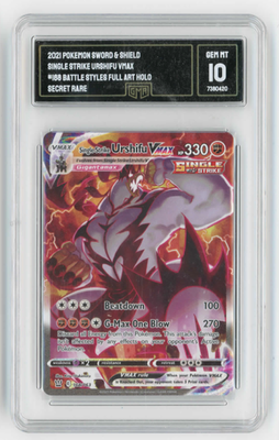 Pokemon Single Strike Urshifu VMAX Battle Styles Full Alt Art #168