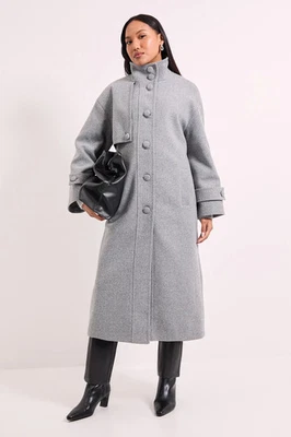 Wallis Grey Marl Coat Womens Workwear Jackets & Coats
