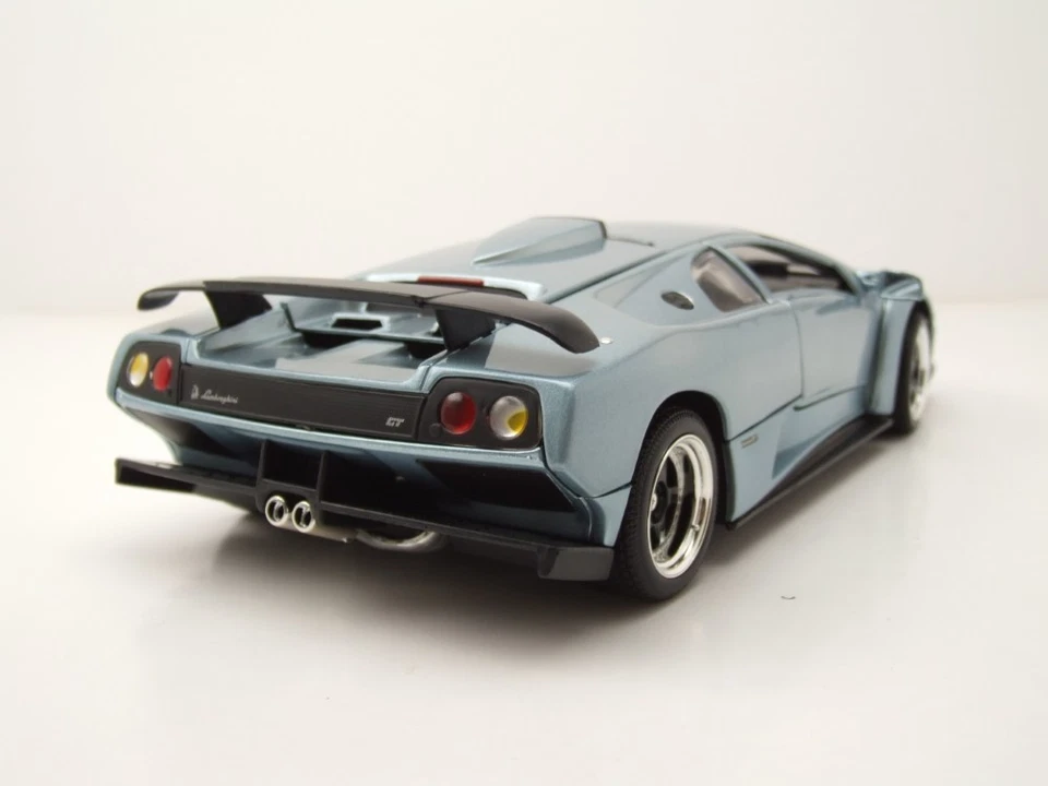 Lamborghini Diablo Gt Grigio Blu Metallizzato Modellino Auto 1:18 MotorMax - Immagine 2 di 4
