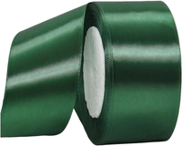 DunkelgrüN Satinband 40Mm,Geschenkband Satinband 22 Meter Polyesterband, Dunkelg