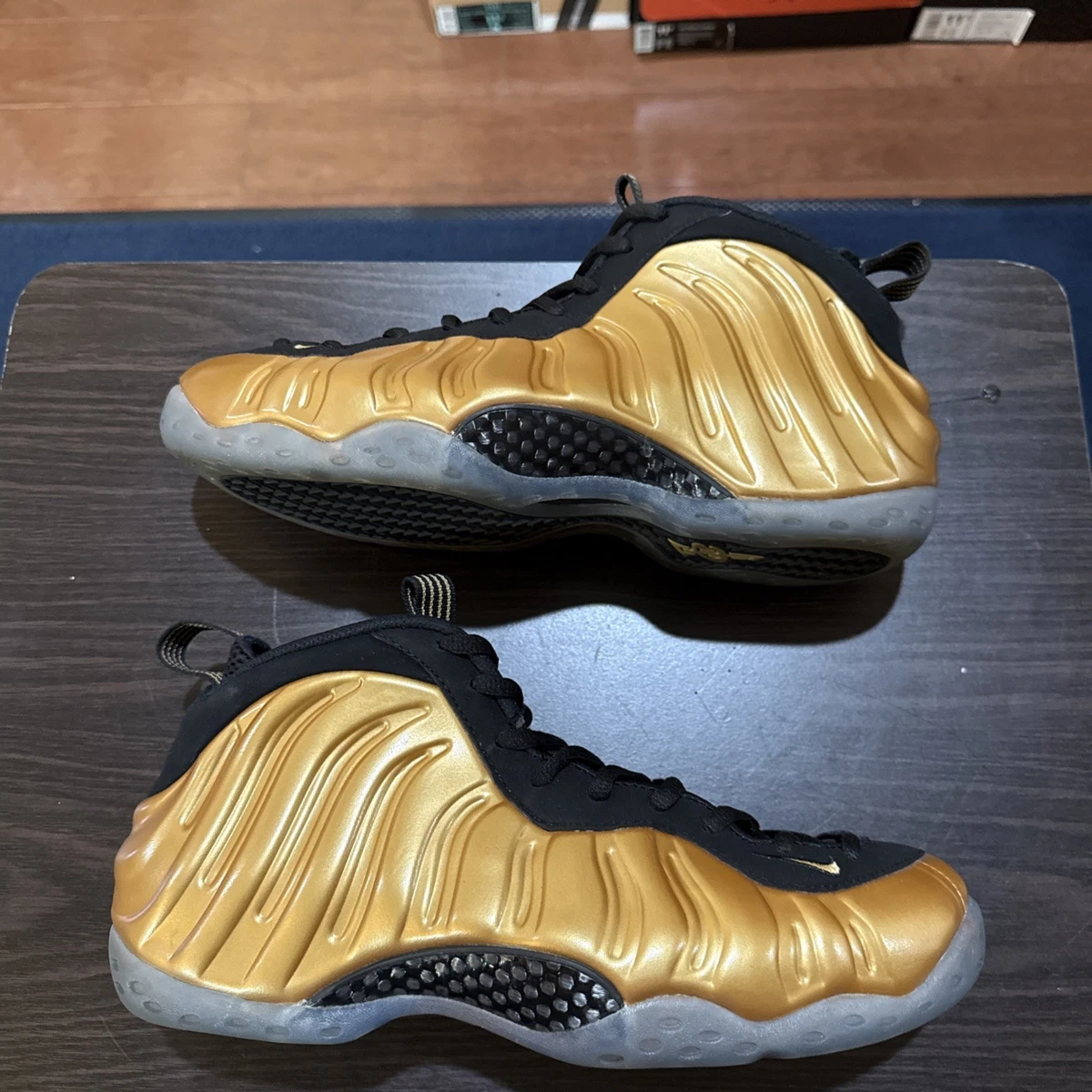 Nike Air Foamposite Pro Black Metallic Gold for Sale