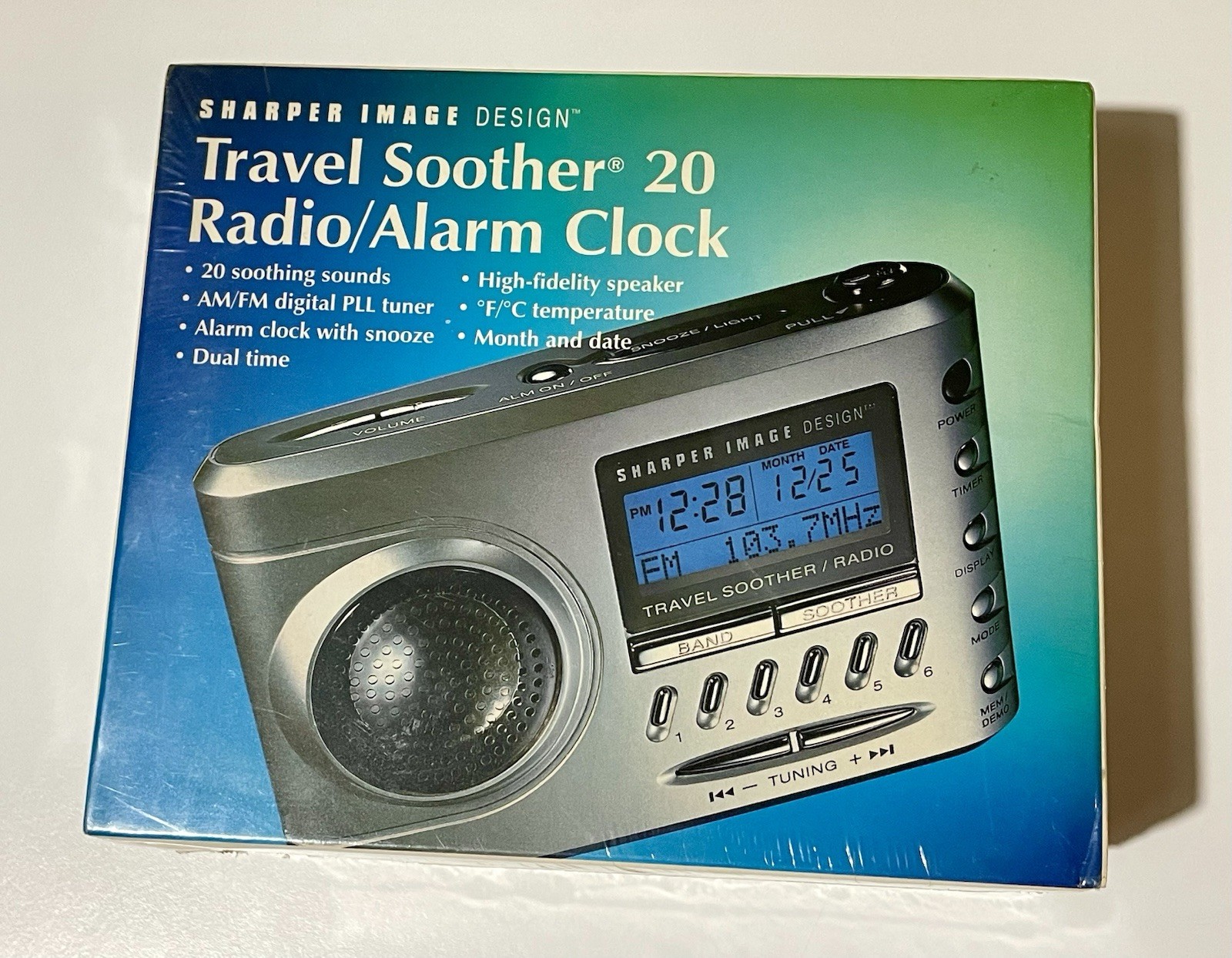 Sharper Travel Soother 20 Radio Alarm Clock SI 62 I # 2146 u Factory Sealed