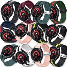 Samsung Galaxy Watch5 40 44mm 5 Pro 45mm 4 Classic 42mm Silicone Band Strap