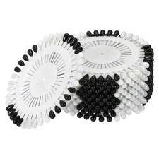 12 Set Sewing Pins, Corsage Decorative Straight Pin for Crafts, Black White
