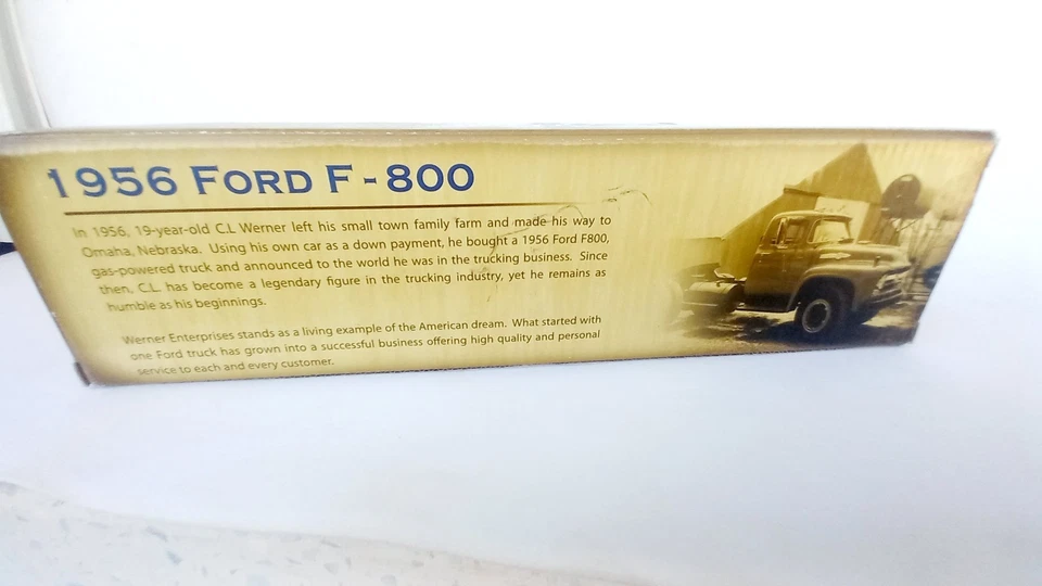1/50 (1/48) First Gear 59-3069 1956 Ford F-800 grain canopy covered Werner truck - Image 4 of 4