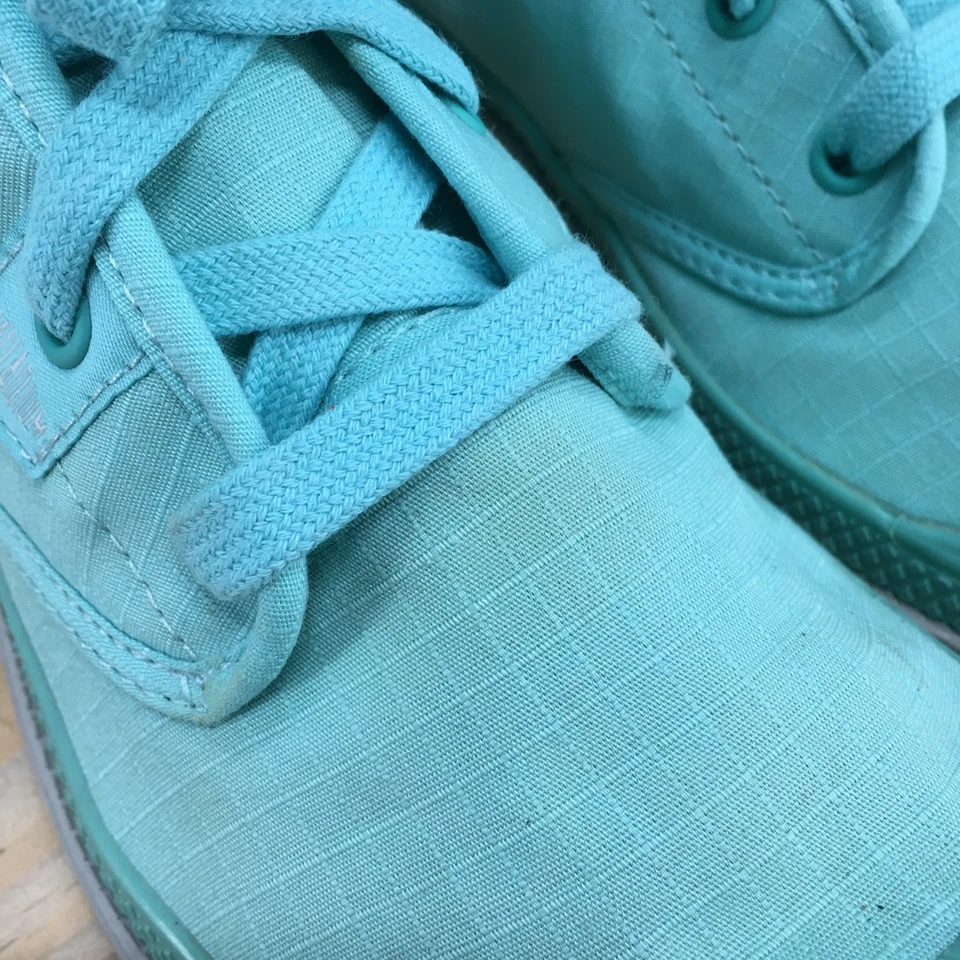 Palladium Boots Womens 8.5 Pampa Hi Combat Teal Canvas Lace Up Casual 92667457 - Image 4 of 4