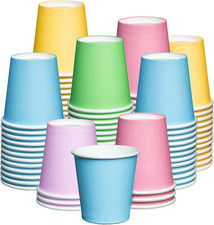 3 oz. - 300 Count Small Paper Cups, Disposable Mini Bathroom Mouthwash Cups