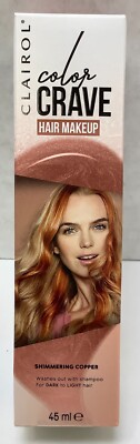 Clairol Color Crave Hair Makeup, Shimmering Copper, 45 ml