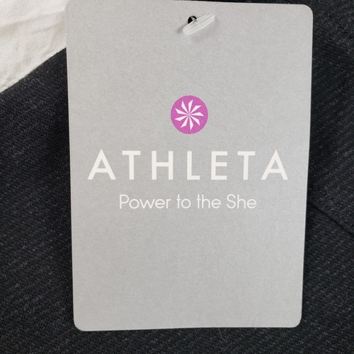 NWT Athleta Size 8 Ponte Twill Skirt Heathered Black A-Line Zip Pocket $68 NEW - Picture 7 of 14