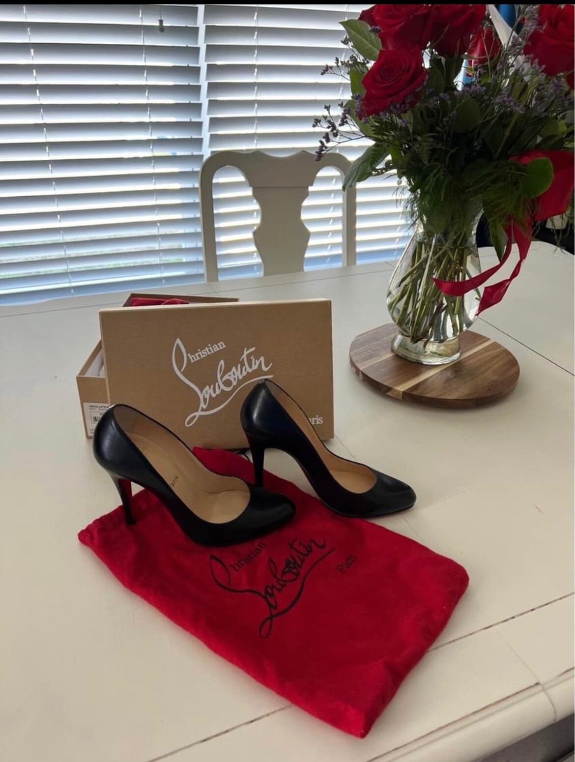 christian louboutin red bottoms size 37 