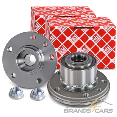 FEBI 2x RADLAGER RADNABE FÜR VW TRANSPORTER BUS MULTIVAN T5 T6 VW TOUAREG