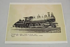 Copied Photo of Tennessee Coal, Iron and RR Co.1887 Locomotive by Baldwin Works