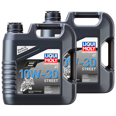 Motor Öl LIQUI MOLY High Perfomance 10W-30 2x 4 Liter für Honda Kymco MBK Yamaha