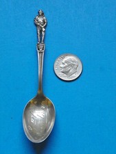 STERLING 1917 "CAMP SHERIDAN" 3 3/16"  SOUVENIR BABY SPOON-MARKED