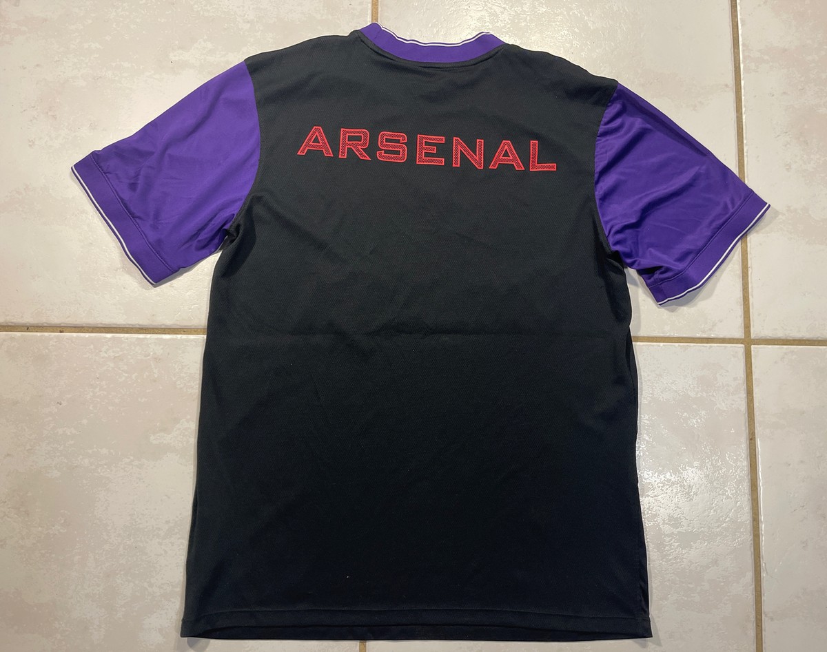 Rare Vintage NIKE Arsenal FC 2012/2013 BLACK Pre-Match