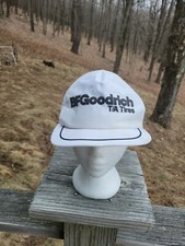 BEAT Vintage BF Goodrich Trucker Hat Snap Back Mesh Cap Made in USA Flaws