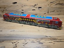Rare Japan Tin Friction 15" Circus Train ST X814