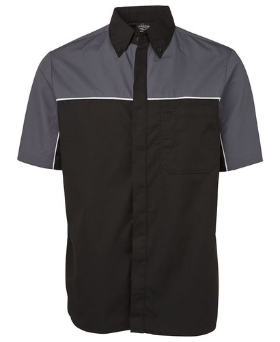 Jb's wear Podium Moto Shirt Full Button Concealed Placket Straight Hem SideSplit - Picture 3 of 12