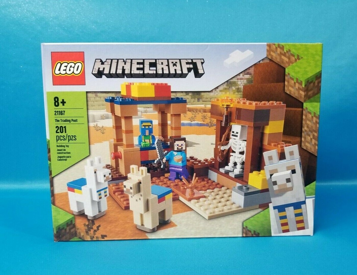 LEGO Minecraft 21167 The Trading Post (201 Pcs) Lllama Steve