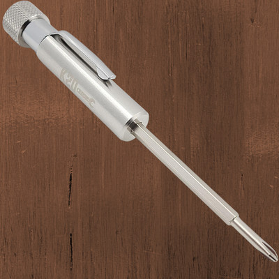 Pocket Screwdriver with Clip and Magnet - Phillips Slotted Flat - K20 TOOL'S
