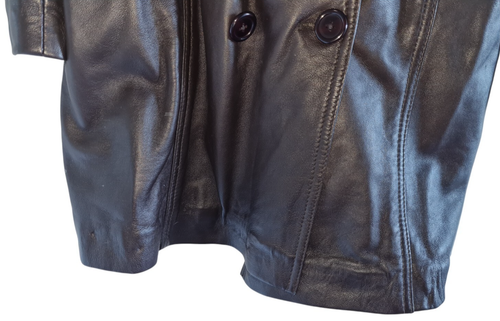 Ladies 100 % Genuine Sheep Leather Long Coat, Color: Brown, Size: Medium, LL-08 - Picture 19 of 19