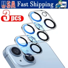 Camera Lens Protector For iPhone 15 14 13 12 11 Pro Max Min Tempered Glass Cover