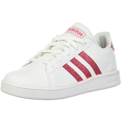 white glitter adidas