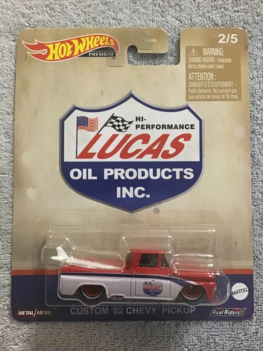 2023 Hot Wheels Premium 1962 CUSTOM CHEVY PICKUP LUCAS OIL Diecast