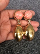  Orecchini clip vintage italiani Airoldi modernisti argento sterling 925 vermeil