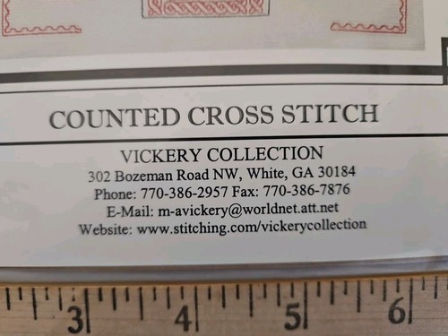 Vickery Collection CELTIC CROSS Counted Cross Stitch Pattern #2002 - Picture 4 of 5