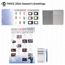 TWICE 2024 Season's Greetings News Room Calendar Memo Pad Sticker Diary KPOP