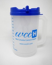Plastic Insulated West Calcasieu Cameron Clear Thermo 19oz Mug Lid & Straw
