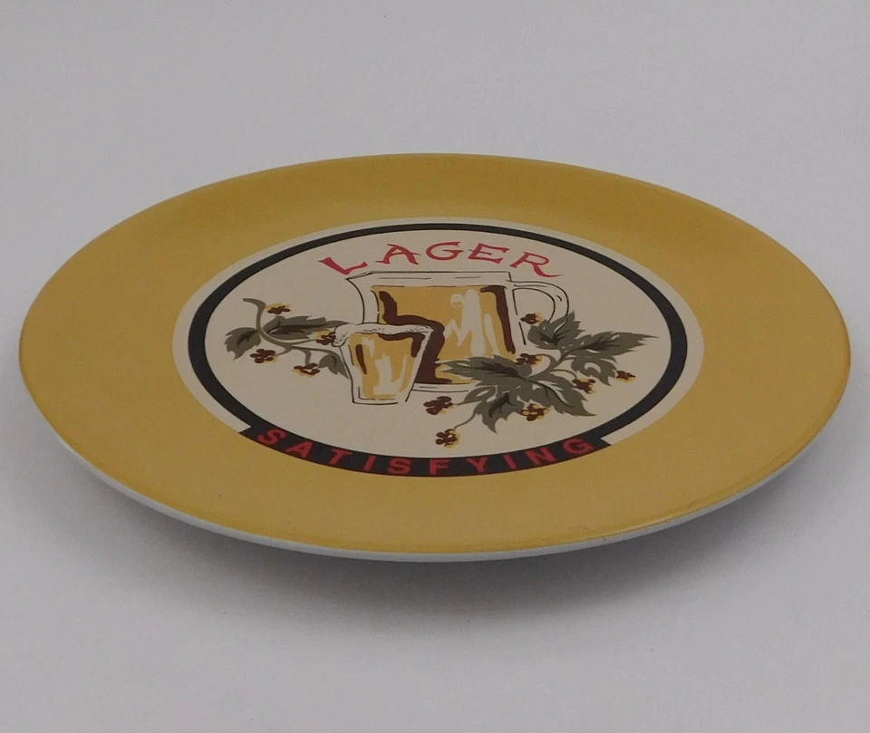 Pottery Barn Lager Beer Satisfying 8"  Plate - Image 3 of 4
