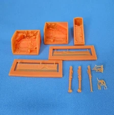MiG-27, Detailing set Wheel Bays (for Trumpeter Aircraft model) 3D-Printed 1:48