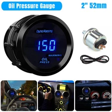 0-150 PSI 2'' 52mm LED Digital Oil Pressure Gauge Meter W/ Sensor Kit Universal
