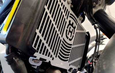Protecteur Radiateur Moto Pour Husqvarna Vitpilen/Svartpilen 401 (2024-2025) - Alliage Noir, Design Aérodynamique - Dissipation Thermique