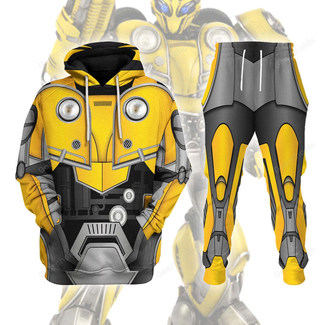 Transformers Bumblebee, For Men And Women, Costume Cosplay Hoodie Sweatshirt Swe