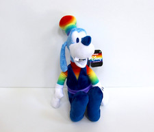 Disney Rainbow Pride Collection Goofy Small Stuffed Animal Plush 8" NEW