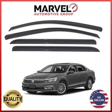 Out-Channel Window Visor Rain Guard Deflectors for Volkswagen Passat 2012-2018