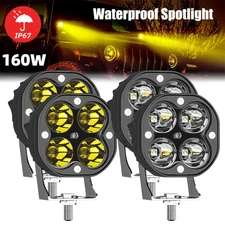 2/4pc 3inch LED Work Light Spot Cube Pods Bar Driving Fog Lamp Offroad Truck SUV