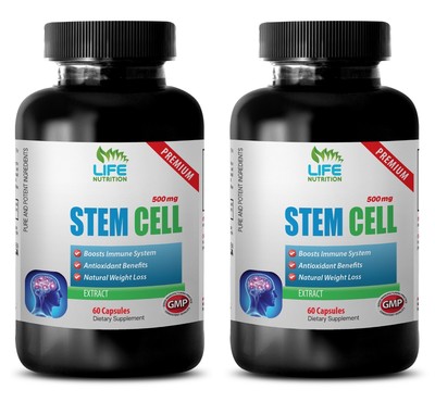 Healthy Cholesterol Levels Capsules - Stem Cell Booster 500mg - Wheat Grass 2B