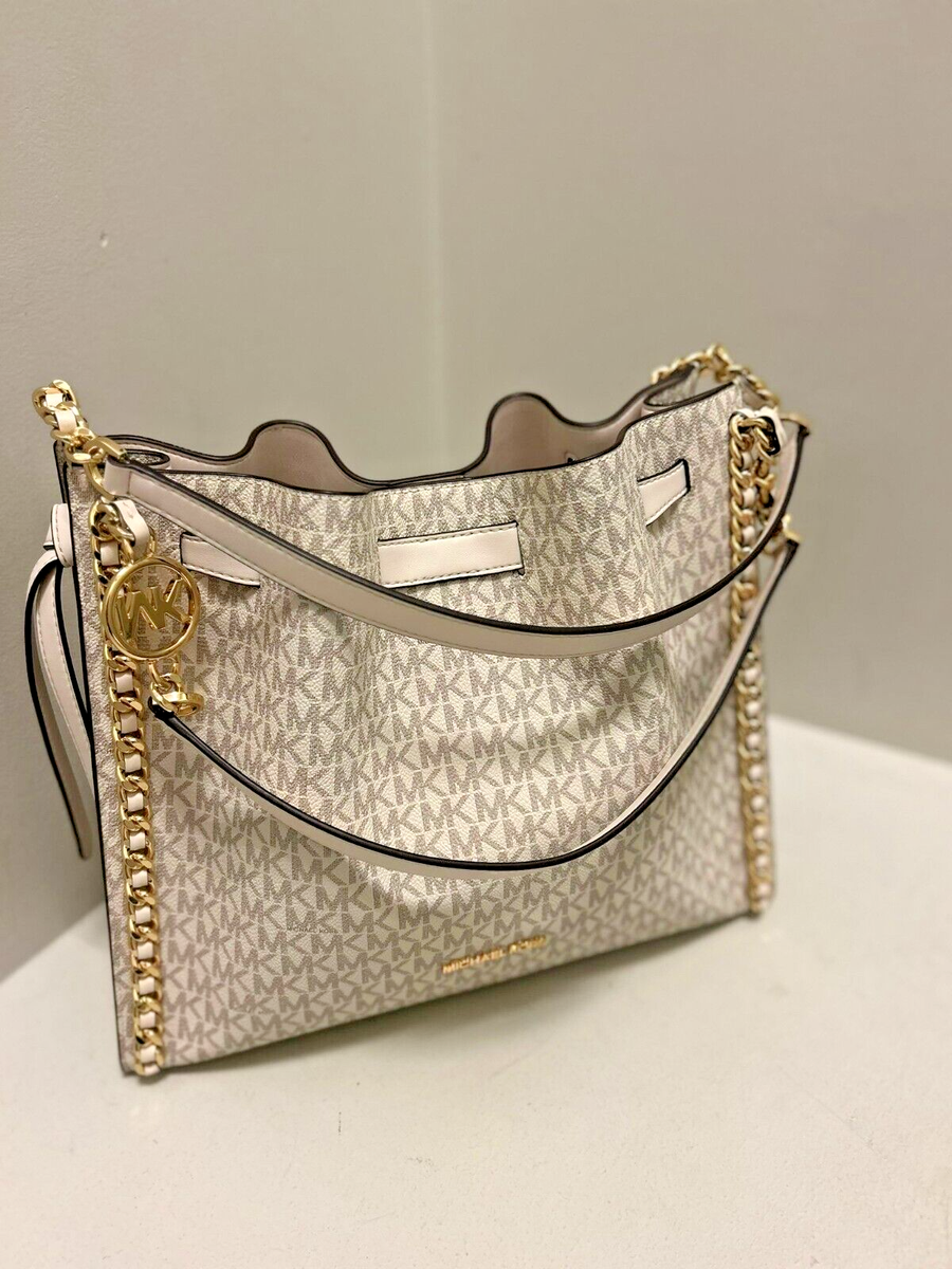Michael Kors Mina Large Belted Chain Shoulder Bag + Long Zip