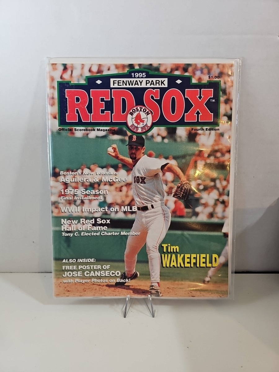 1995 Red Sox Fenway Park Scorebook Magazine Sealed 4th Ed Tim