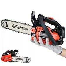 V-MODEST 2511 12" Gas Chainsaw 25cc 1.5HP 2-Cycle Engine Top Handle Climbing Saw