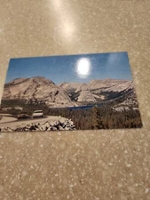  Vintage post card Tenaya Lake from Olmsted Point, Yosemite Ntl Park 