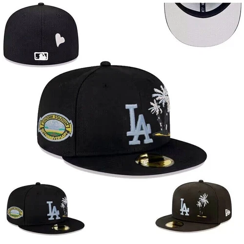 Los Angeles Dodgers LA Fitted Hats Cap Sonnenhut Unisex New Series Baseballmütze Kappe - Bild 3 von 15